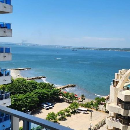 Moderno Apartamento Frente al Mar Cartagena Esterno foto