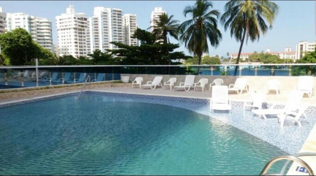 Moderno Apartamento Frente al Mar Cartagena Esterno foto